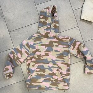Dudley Stephens Kids Camouflage Hoodie - Pink, Brown, Blue